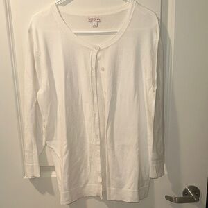 Merona Ivory Button-Up Sweater